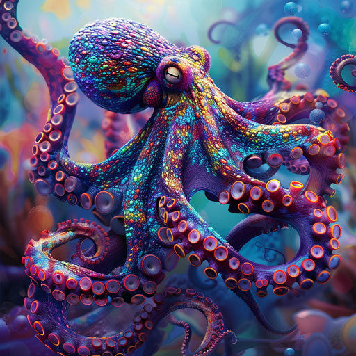 Underwater chameleon octopus