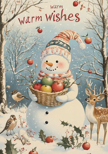 Snowy warm wishes