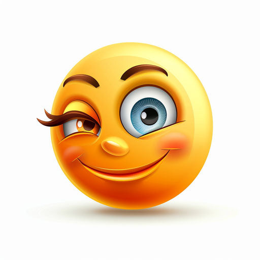 Winking female smiley