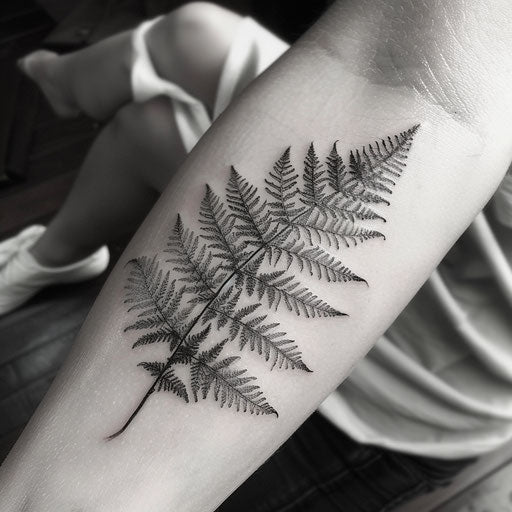 Modern Fern Tattoo Sketches