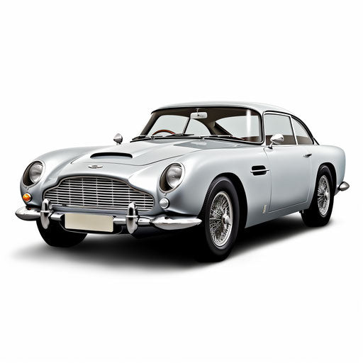 Aston Martin car on white background