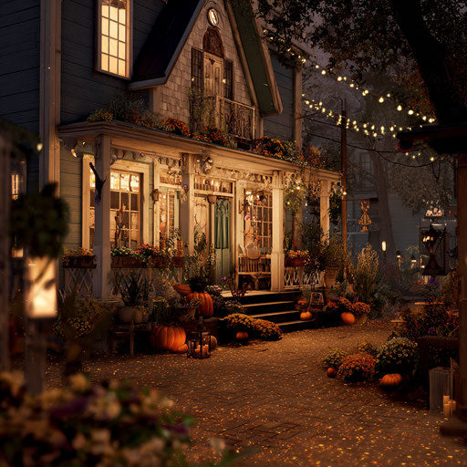 Festive and Magical Autumn Halloween Atmosphere