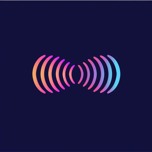 Intense sound waves for company logo