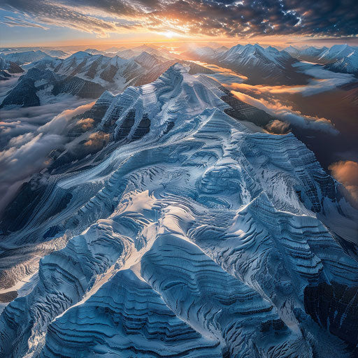 High-altitude mountain pattern