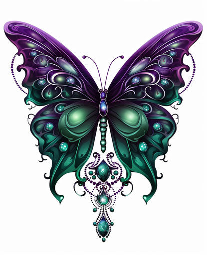 Butterfly tattoo, transparent background, religious symbol