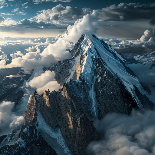 Aerial view of Mount Augustus with dramatic clouds