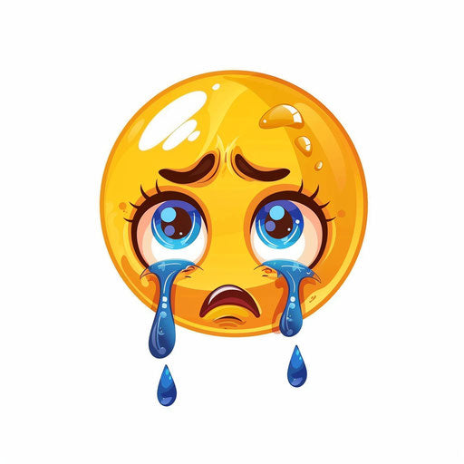 Fashion-Forward Cry Emoji Apparel