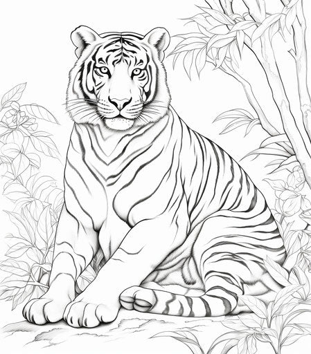 Radiant Tiger Tattoo Design Kit