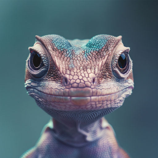 Anole lizard with a curious look