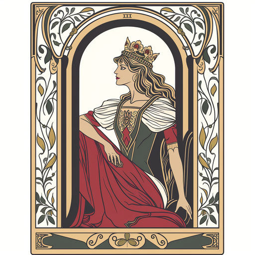 The Empress tarot card ready for a tattoo