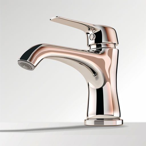 Realistic faucet clipart on white background with rich colors