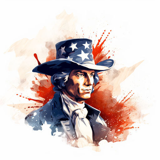 Independence Day clipart in the style of Chiaroscuro Art