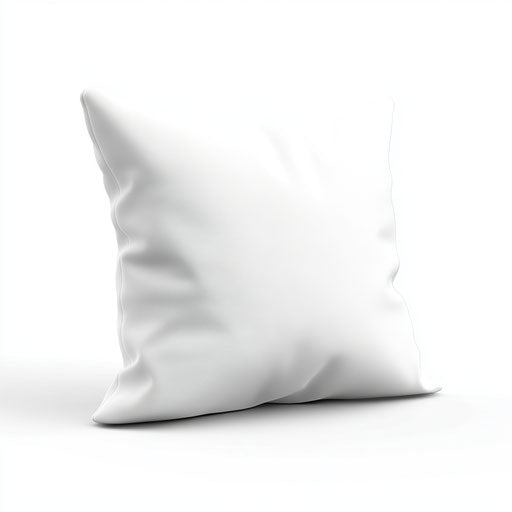 3D pillow on flat white background, photo realistic style