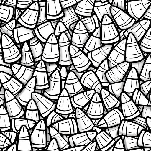 Candy corn pattern filling the entire page