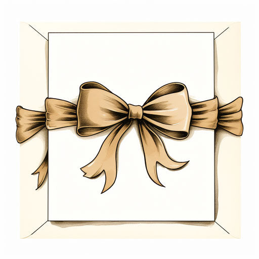 Minimalist style invitation on white background