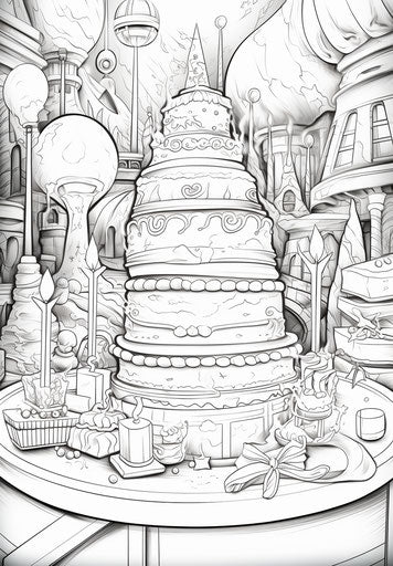 Happy birthday coloring pages for kids