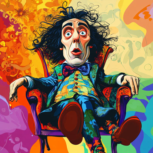 Unique Lewis Carroll Caricature Clipart Art Pieces