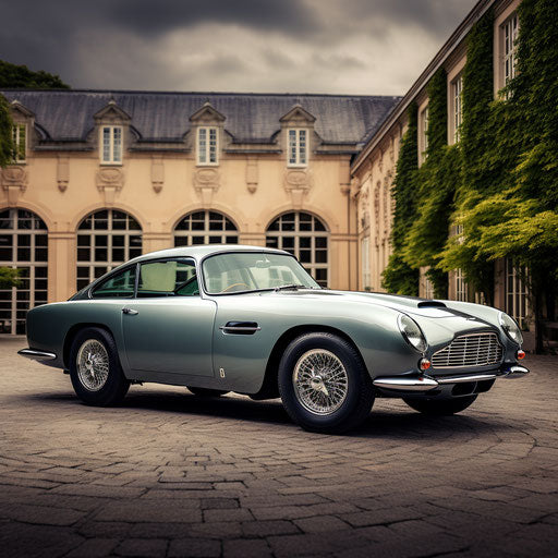 Side view of the Aston Martin DB5
