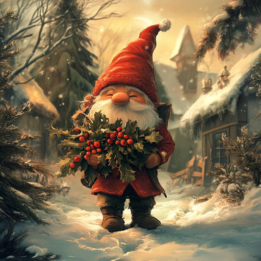 The gnome setting up surprise kissing spots in the gnome village