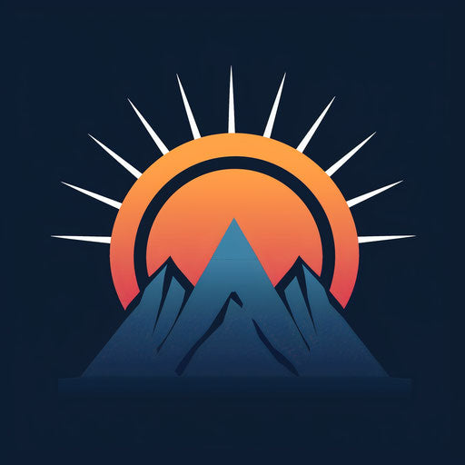 Dawn over the mountains: symbol of new challenges and heights