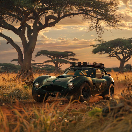 Exploring African savannah with Shelby Daytona safari edition
