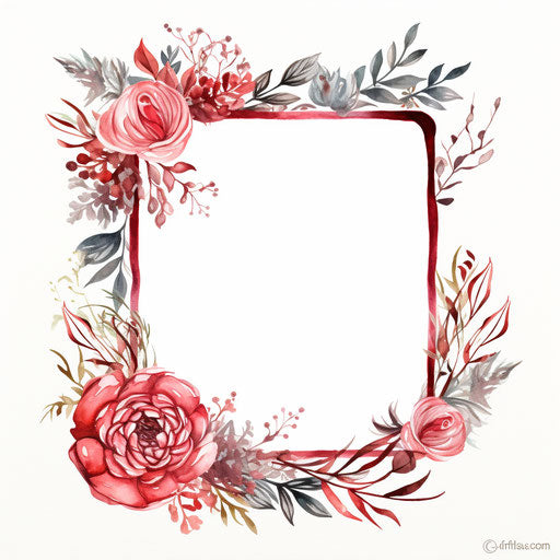Frame clipart in the style of Chiaroscuro Art, on white background