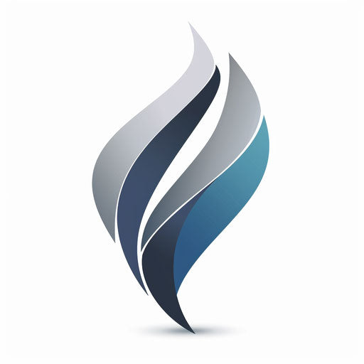 Professional company logo with sleek design and muted colors