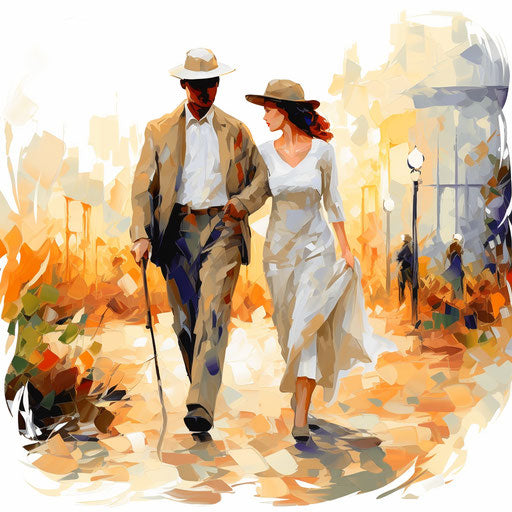 Summary clipart in the style of Impressionistic Art