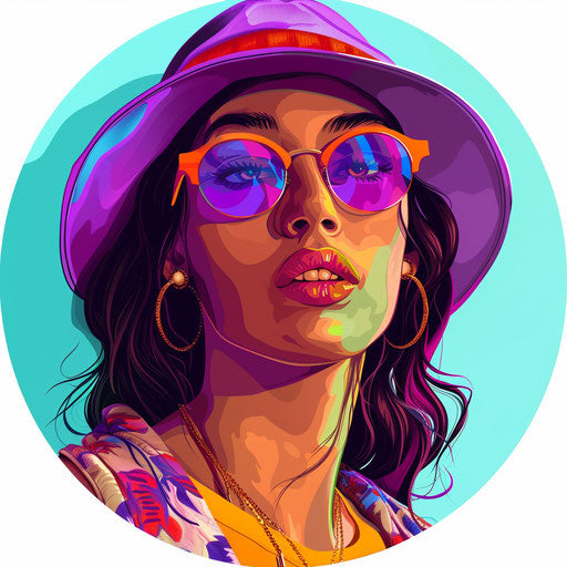 Photo realistic clip art with flat random background