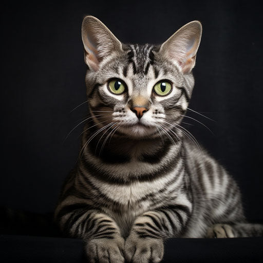 An American shorthair cat