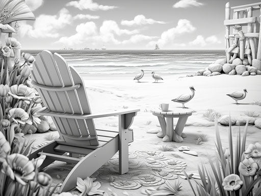 Playful Scenes on the Beach