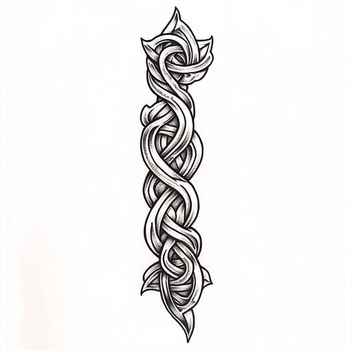 Celtic knotwork design bracelet tattoo for men