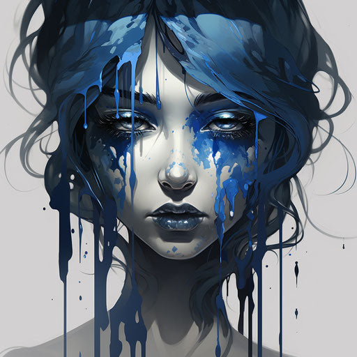 Silver and indigo sadness