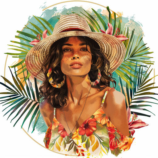 June clipart in photo realistic style on flat white background