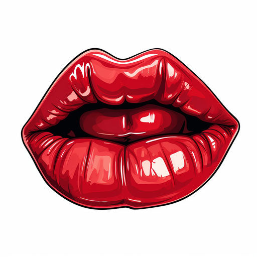 Tongue sketch in the style of Chiaroscuro Art, on white background