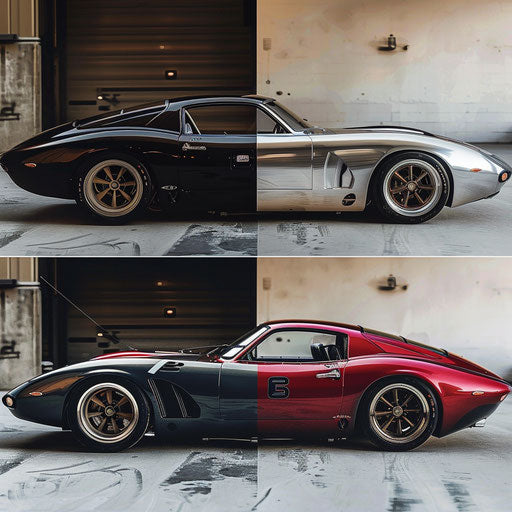Shelby Daytona with a dual personality paint job