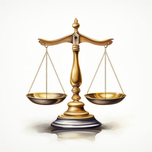 Balance clipart in the style of Oil painting