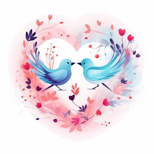 Love illustration in the style of Pastel Colors Art