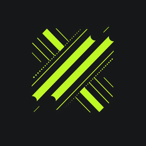 Tech-inspired logo with clean lines and a futuristic design