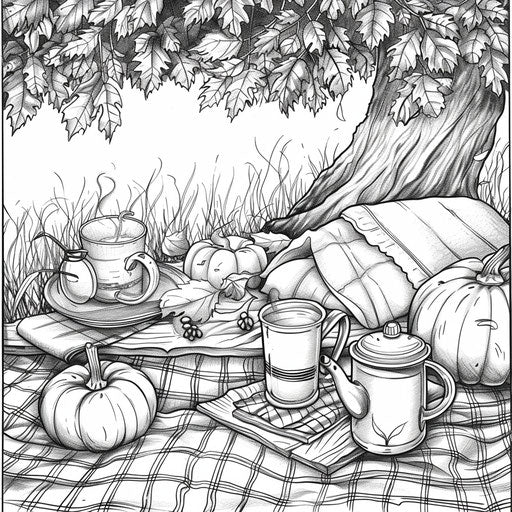 Cozy autumn picnic