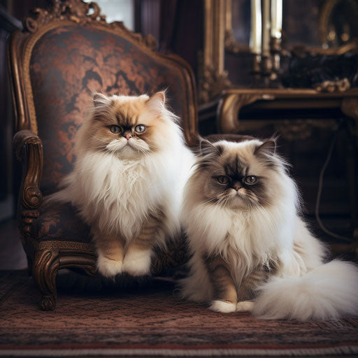Two Himalayan cats