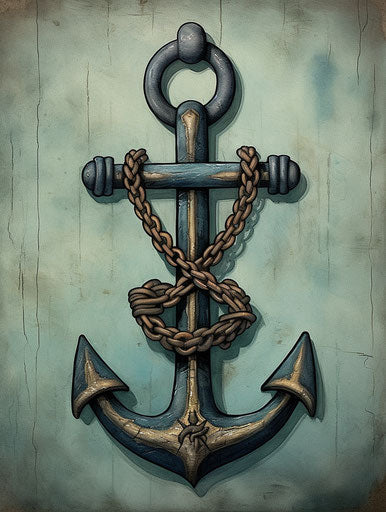 Anchor Clipart in Imressive Style Art: High-Res 4K Vector