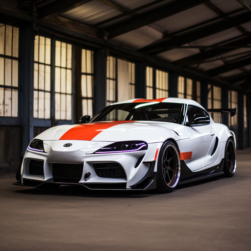 Toyota Supra classic Racing stripes