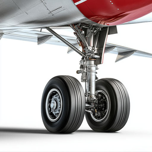 Realistic clipart of airplane landing gear