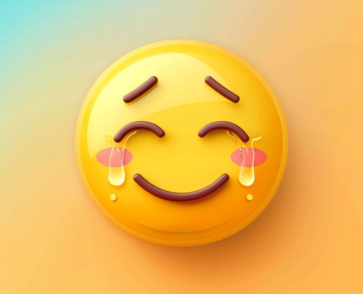 Tears and laughter, vector art in gif style