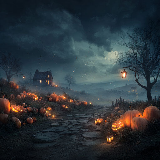Classic Halloween Atmosphere of Spookiness and Charm