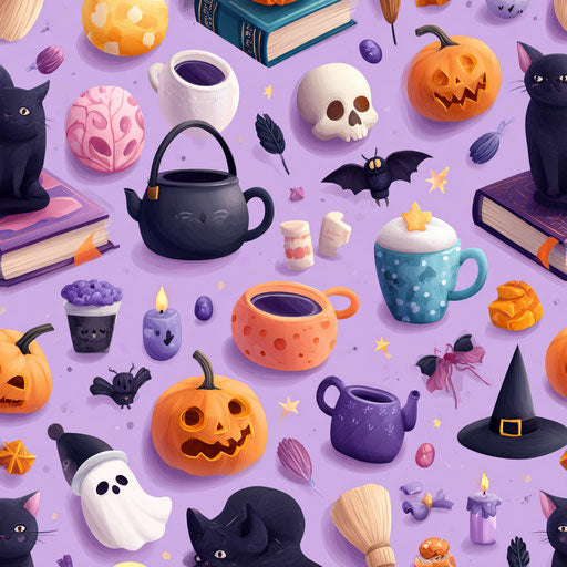 Charming Collection of Halloween-Themed Illustrations