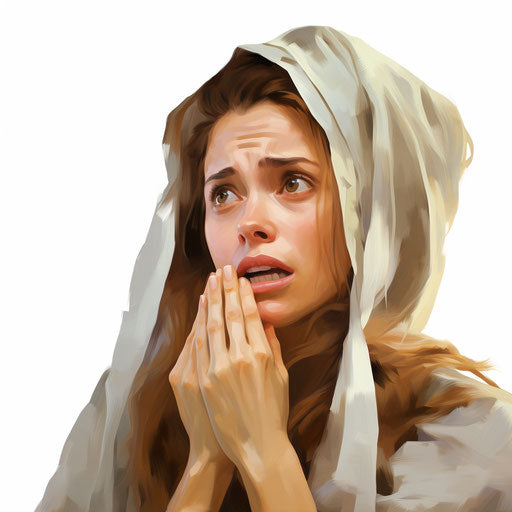 Illustration in the style of Oil painting on white background