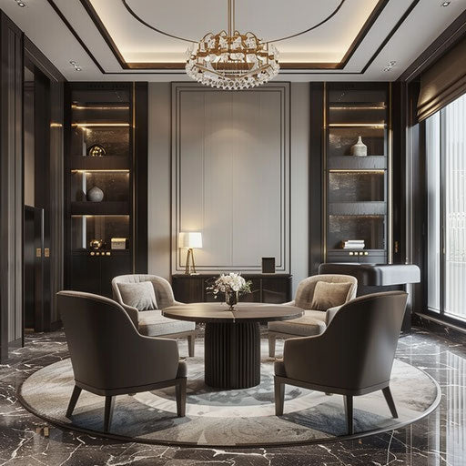 Elegant private banking consultation