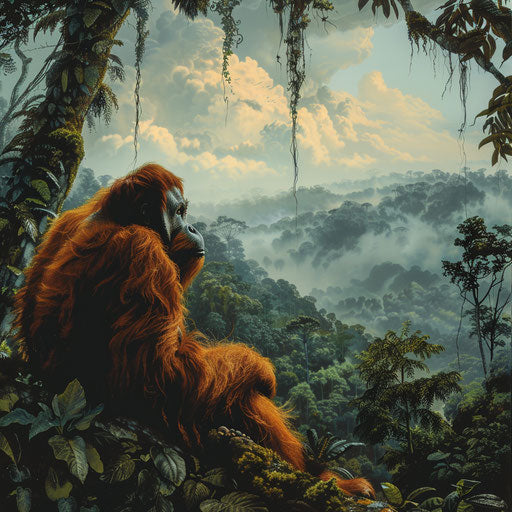 Tapanuli orangutan in the forest